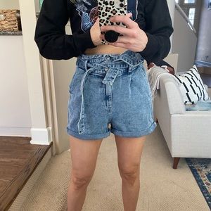 Target high rise paperbag short